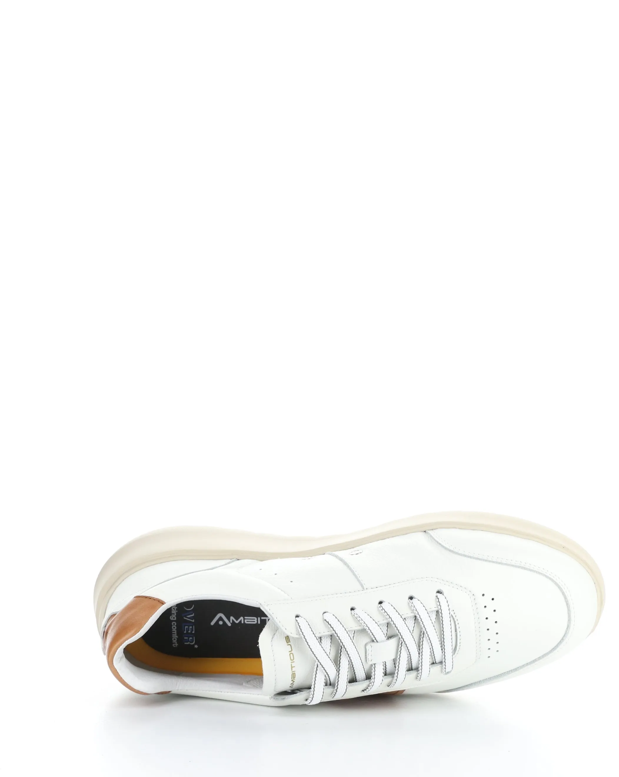 12863 White Cognac Lace-up Shoes - Best Deals, Lowest Prices & Fast Shipping | Shop Now