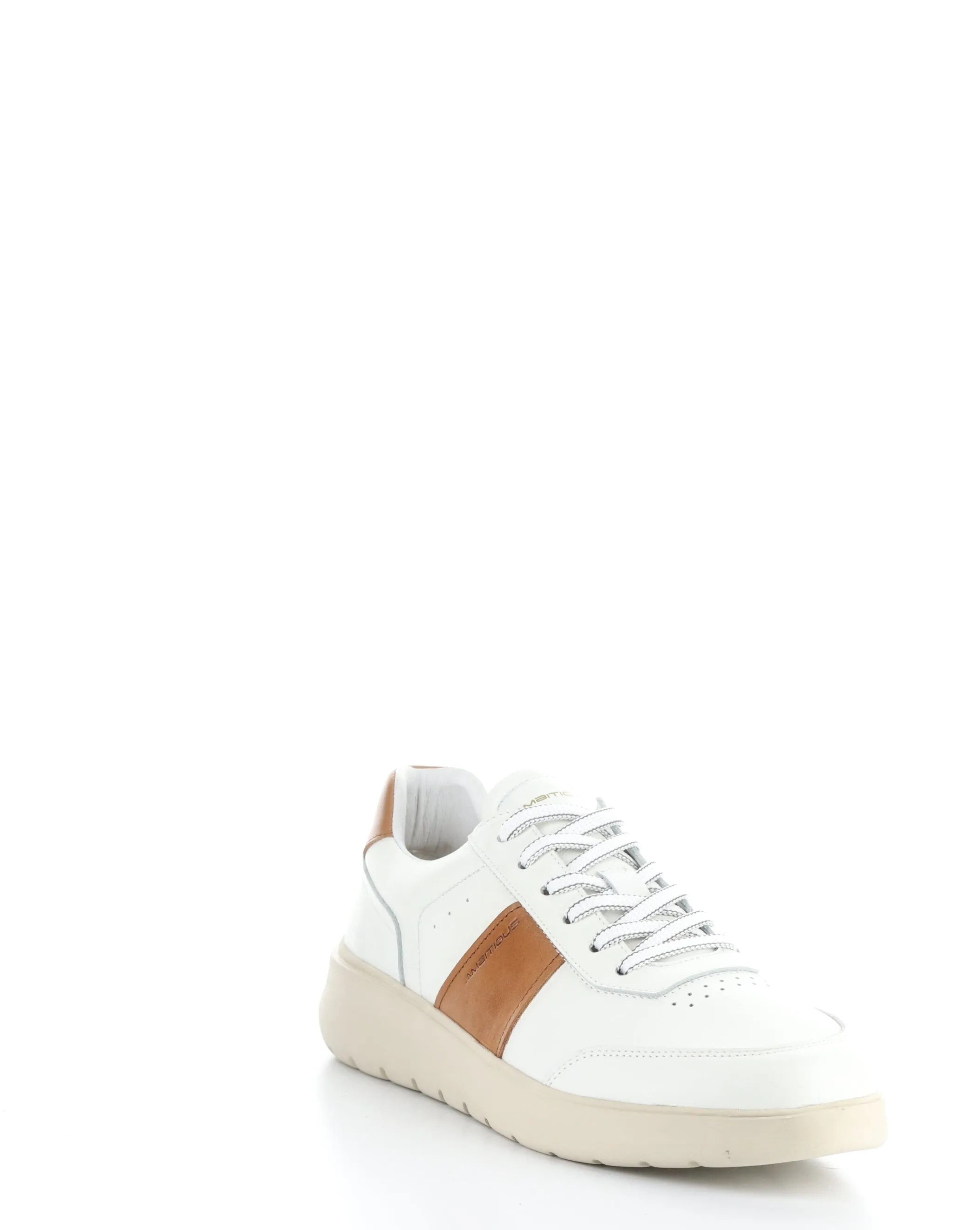 12863 White Cognac Lace-up Shoes - Best Deals, Lowest Prices & Fast Shipping | Shop Now