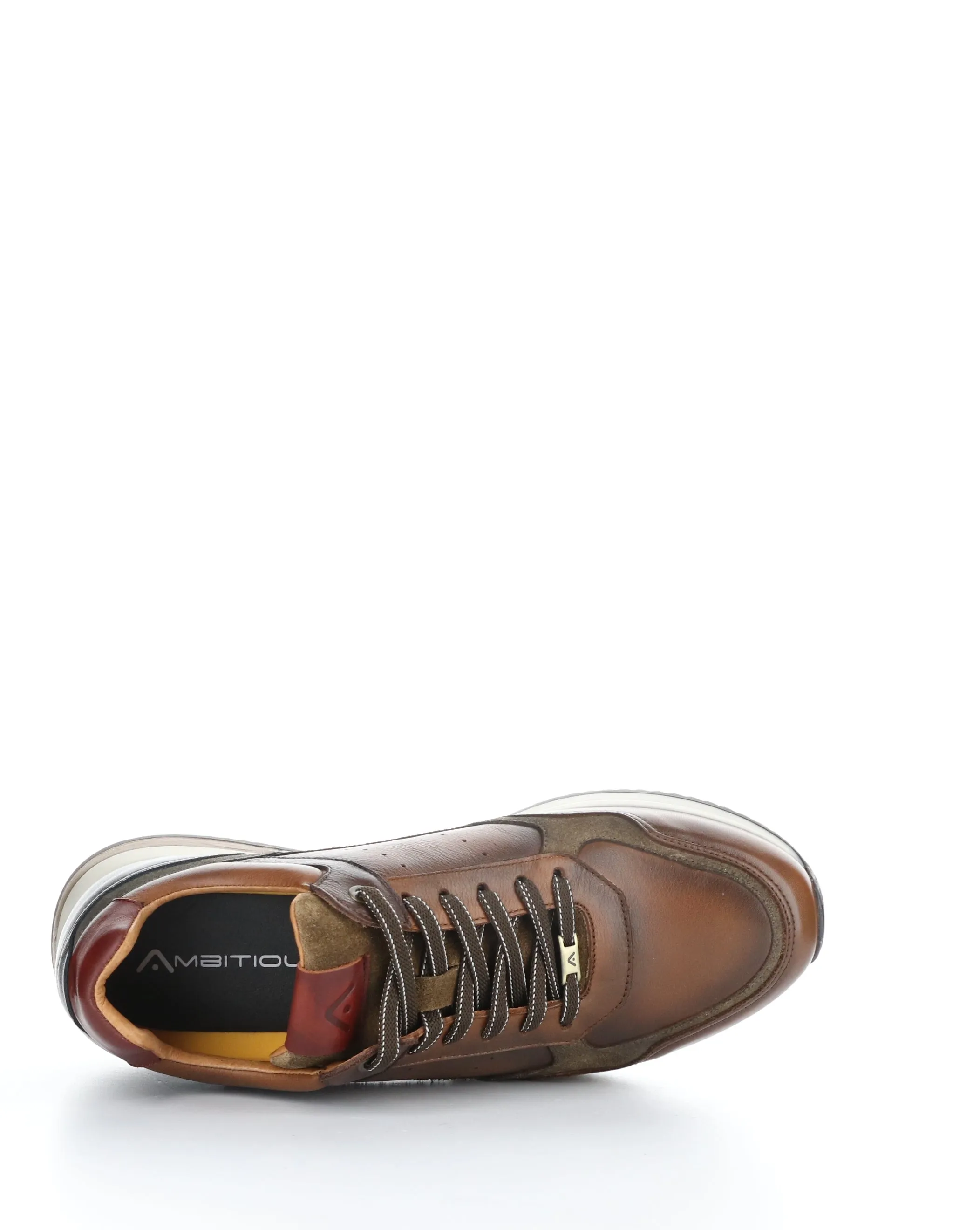 13052 COGNAC COMBI Leather Lace-up Shoes