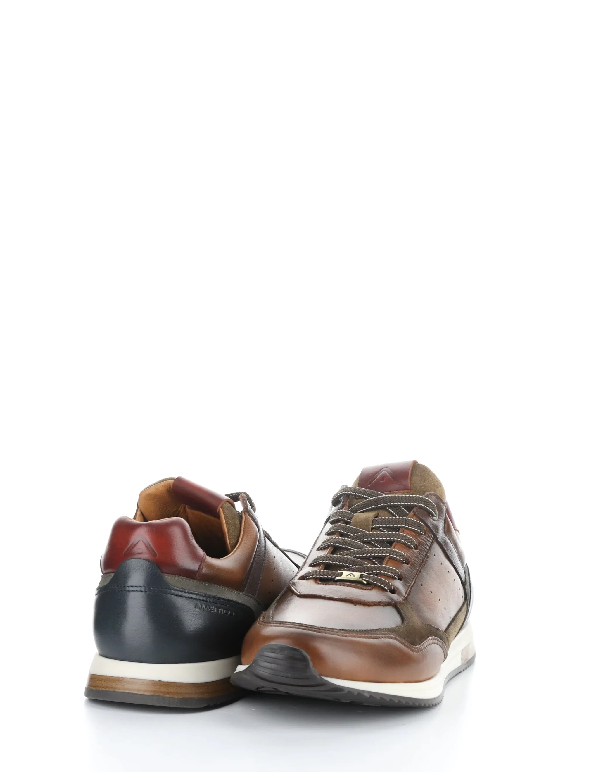 13052 COGNAC COMBI Leather Lace-up Shoes