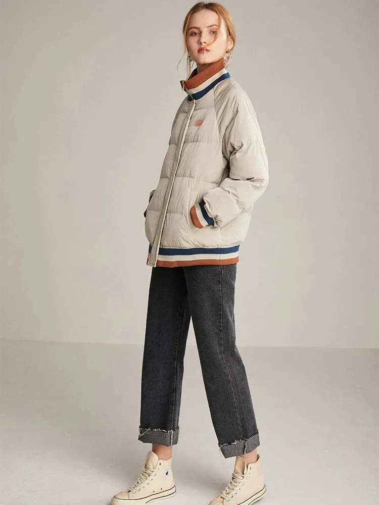 2023 autumn winter baseball jacket thick cotton-padded