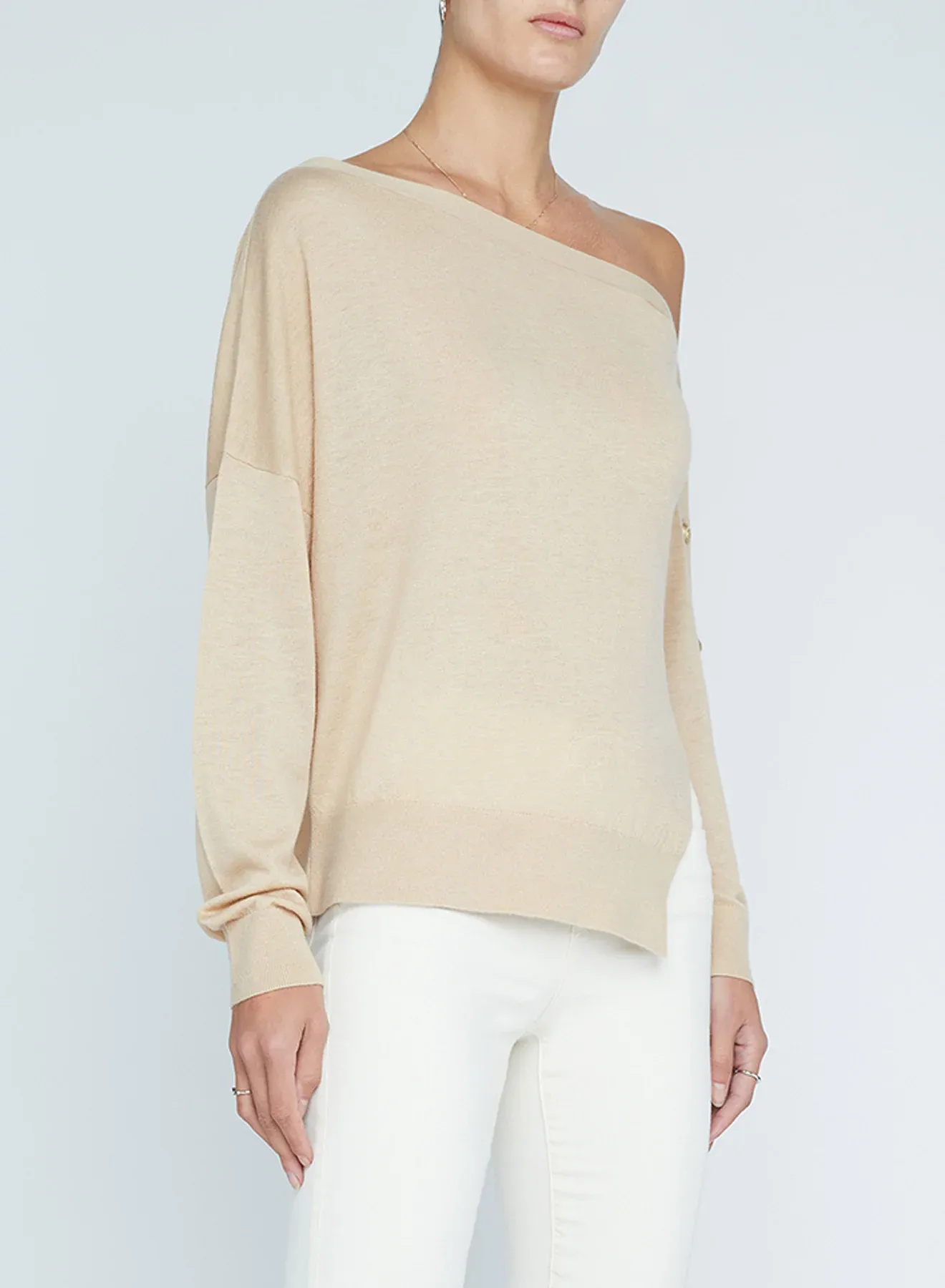 8978PQGa L'AGENCE Off Shoulder Pullover