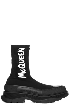 Alexander McQueen Graffiti Knit Boots