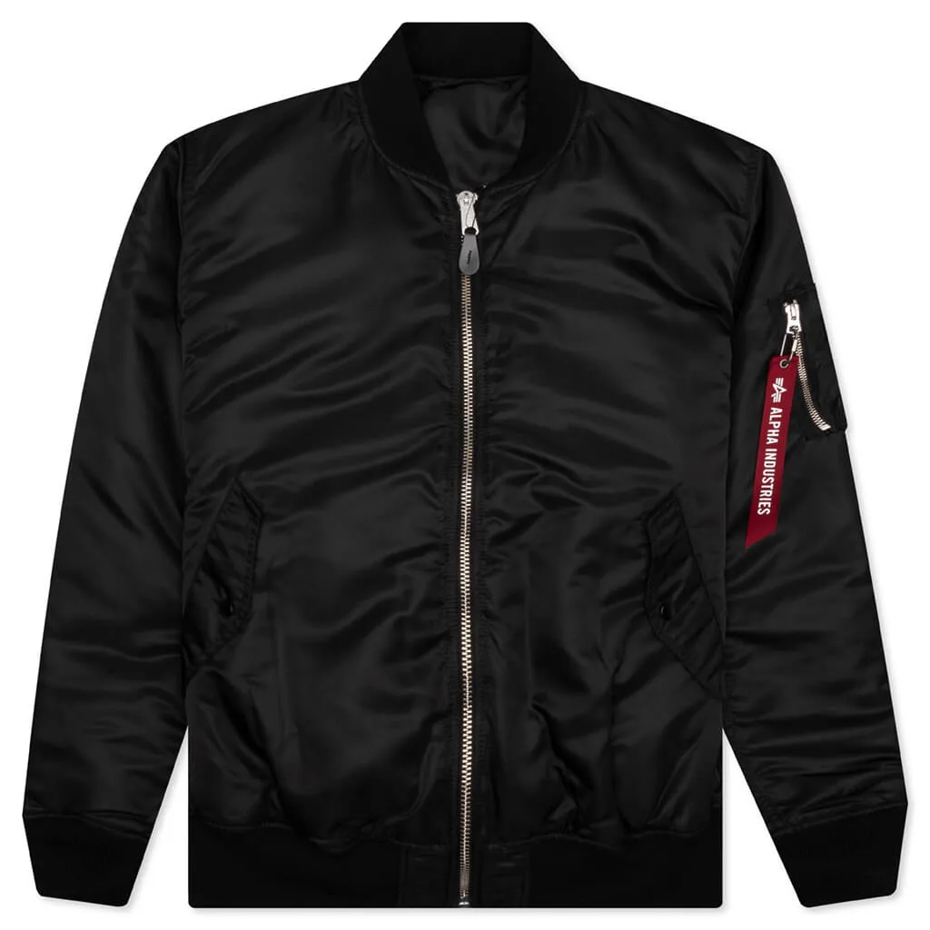 Alpha Industries Patchwork MA-1 Bomber Jacket in Black by Mastermind World