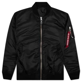 Alpha Industries Patchwork MA-1 Bomber Jacket in Black by Mastermind World