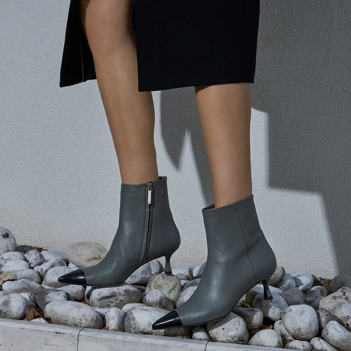 Amata ankle boot for women in leather