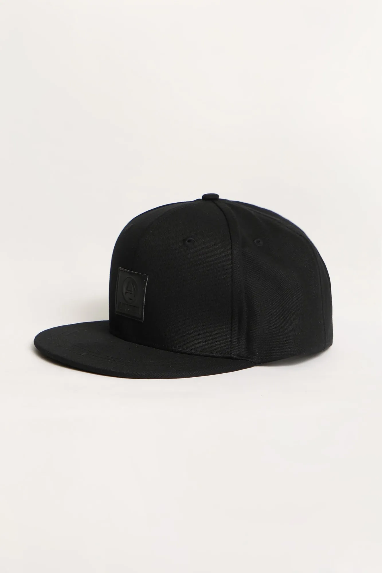 Amnesia Mens Patch Logo Flat Brim Hat