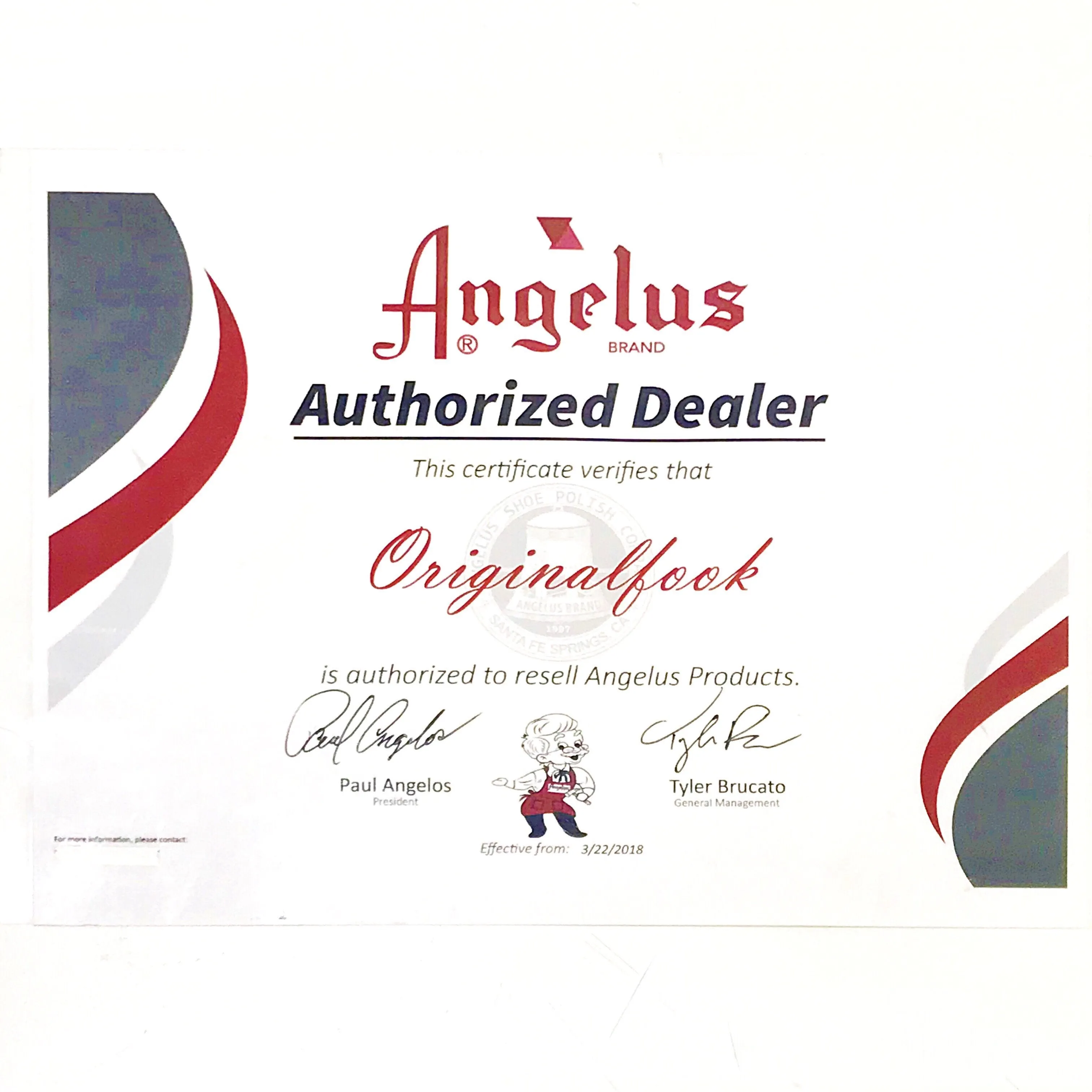 Angelus Instant Shine Black 3oz with Applicator Top