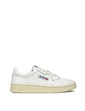 Autry Womens Low Leather White Trainers