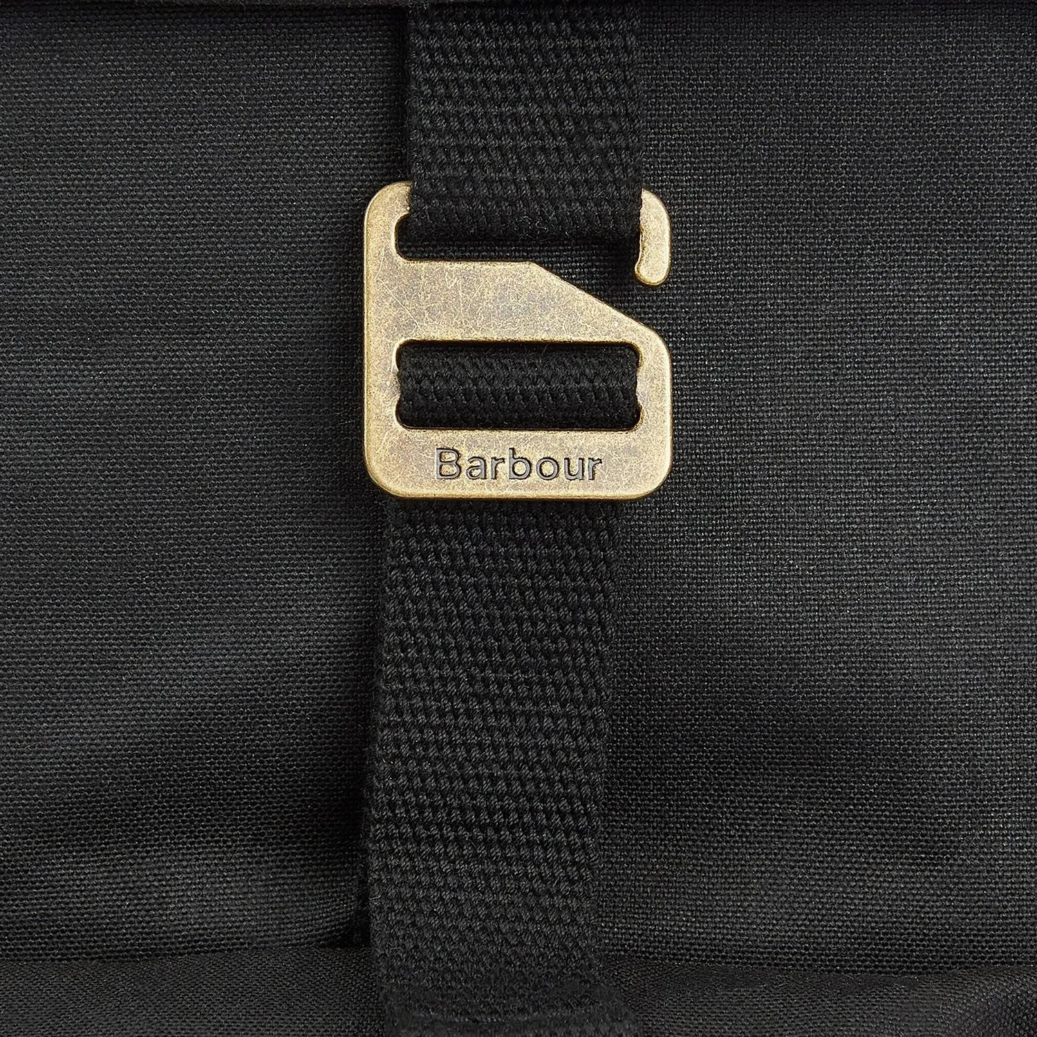 Barbour Black Wax Backpack