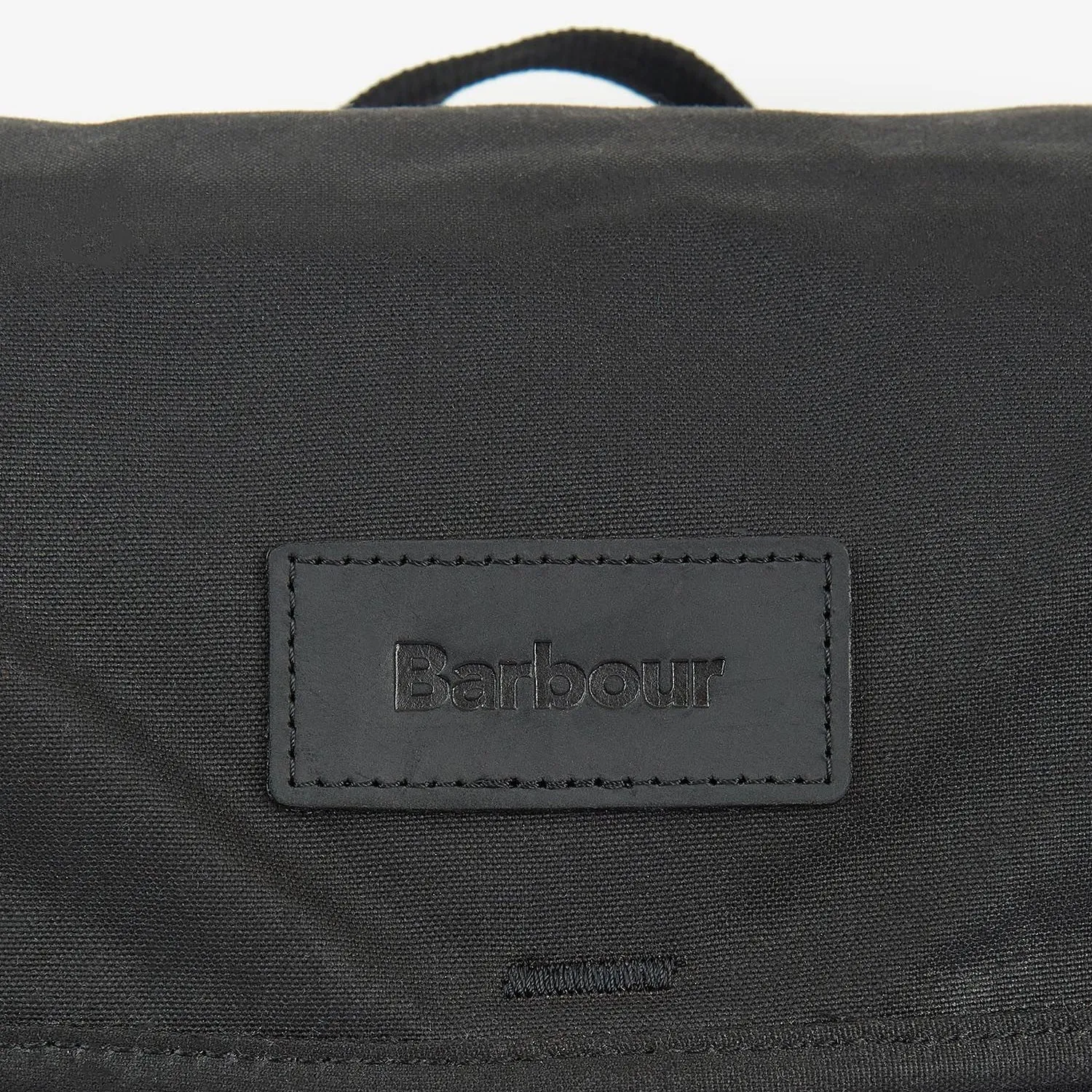 Barbour Black Wax Backpack