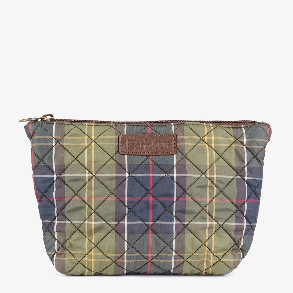 Barbour Classic Tartan Quilted Washbag