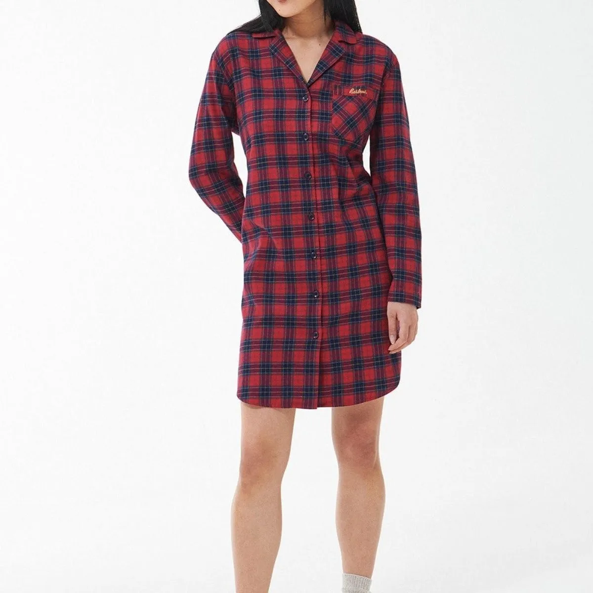 Barbour Etta Nightshirt Midnight Berry Tartan