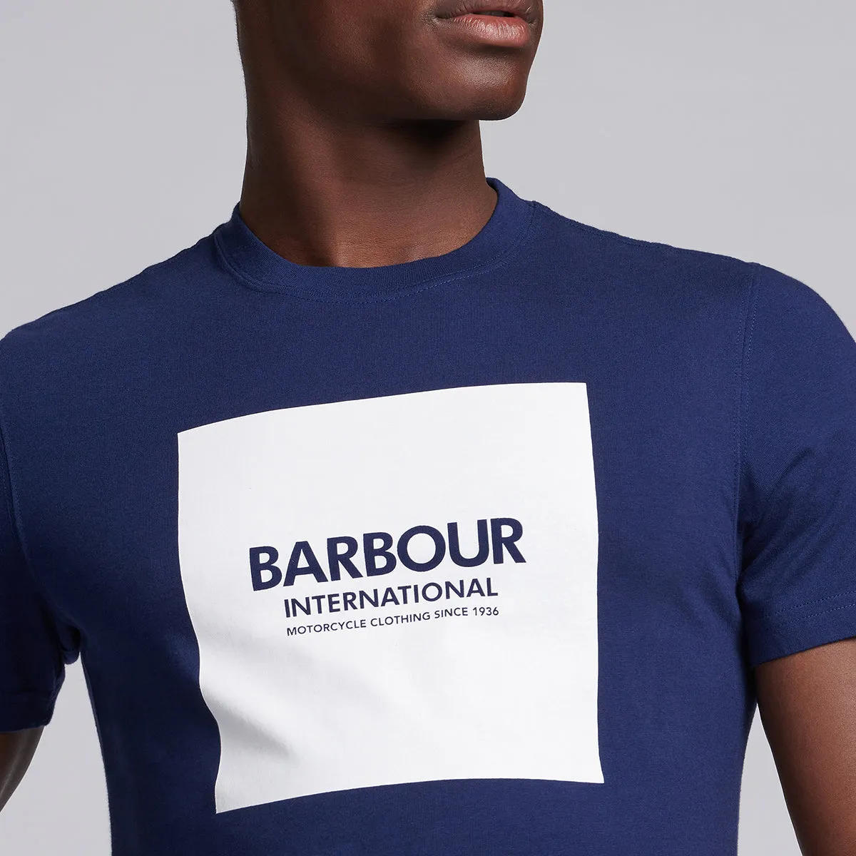 Barbour International - Blue Block Logo T-Shirt