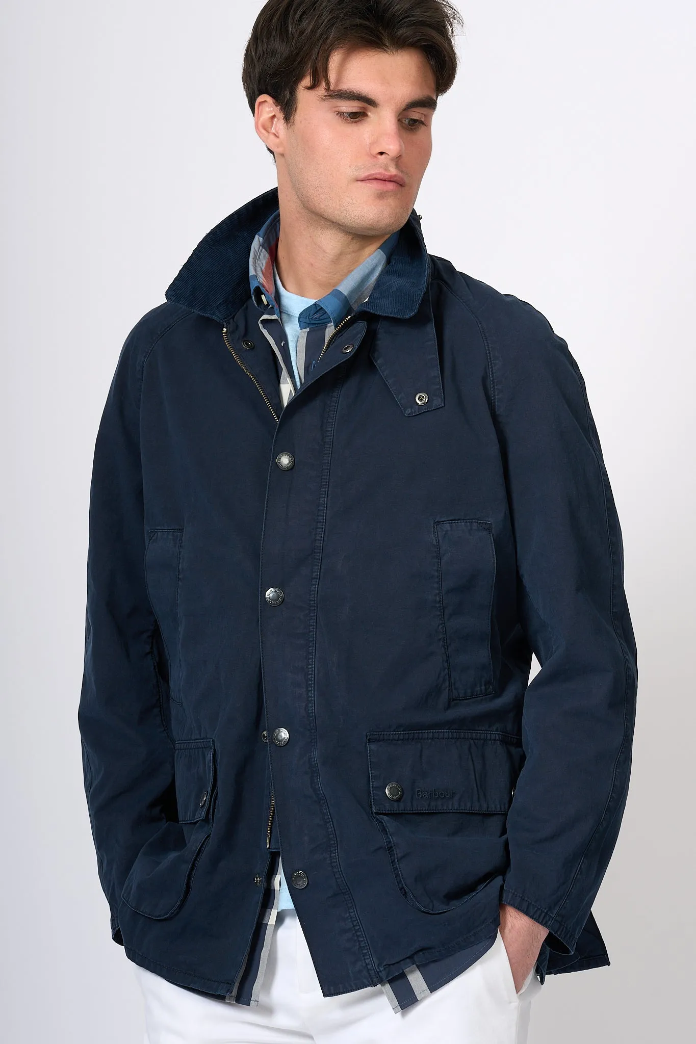 Barbour jacket Ashby blue men