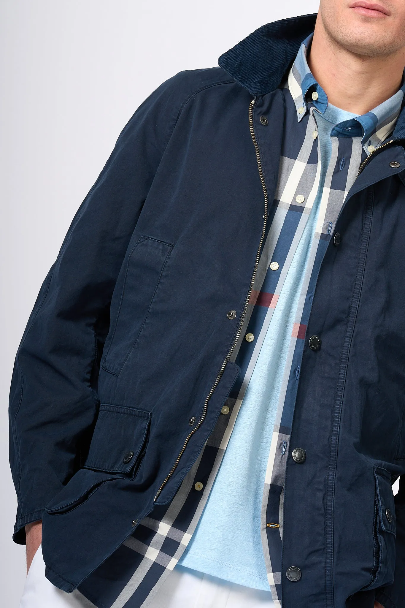 Barbour jacket Ashby blue men