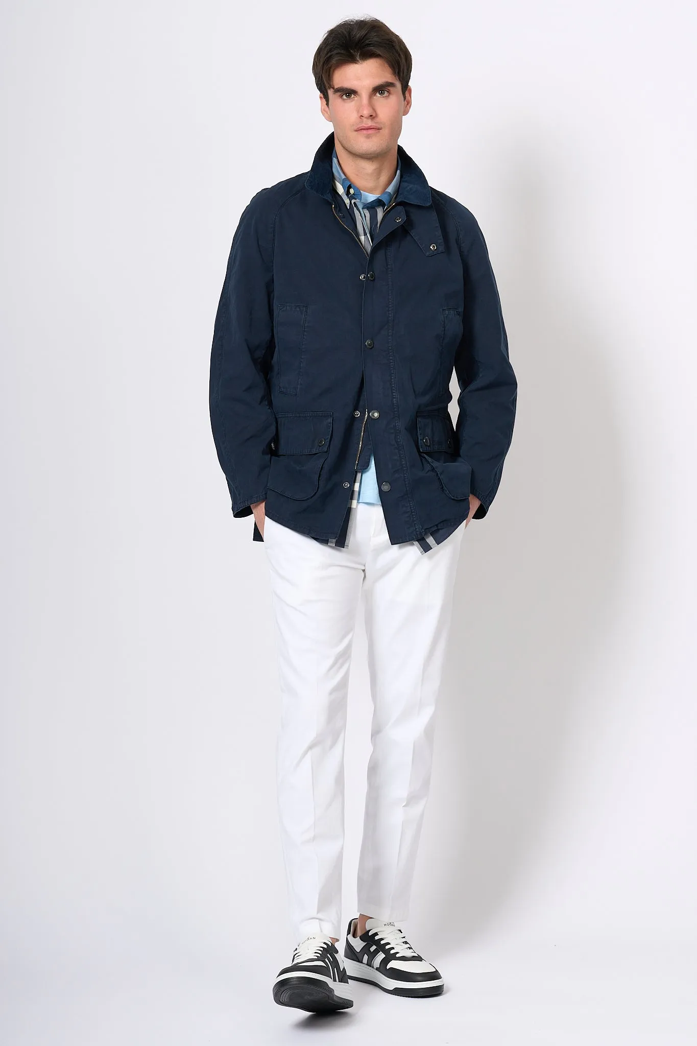 Barbour jacket Ashby blue men