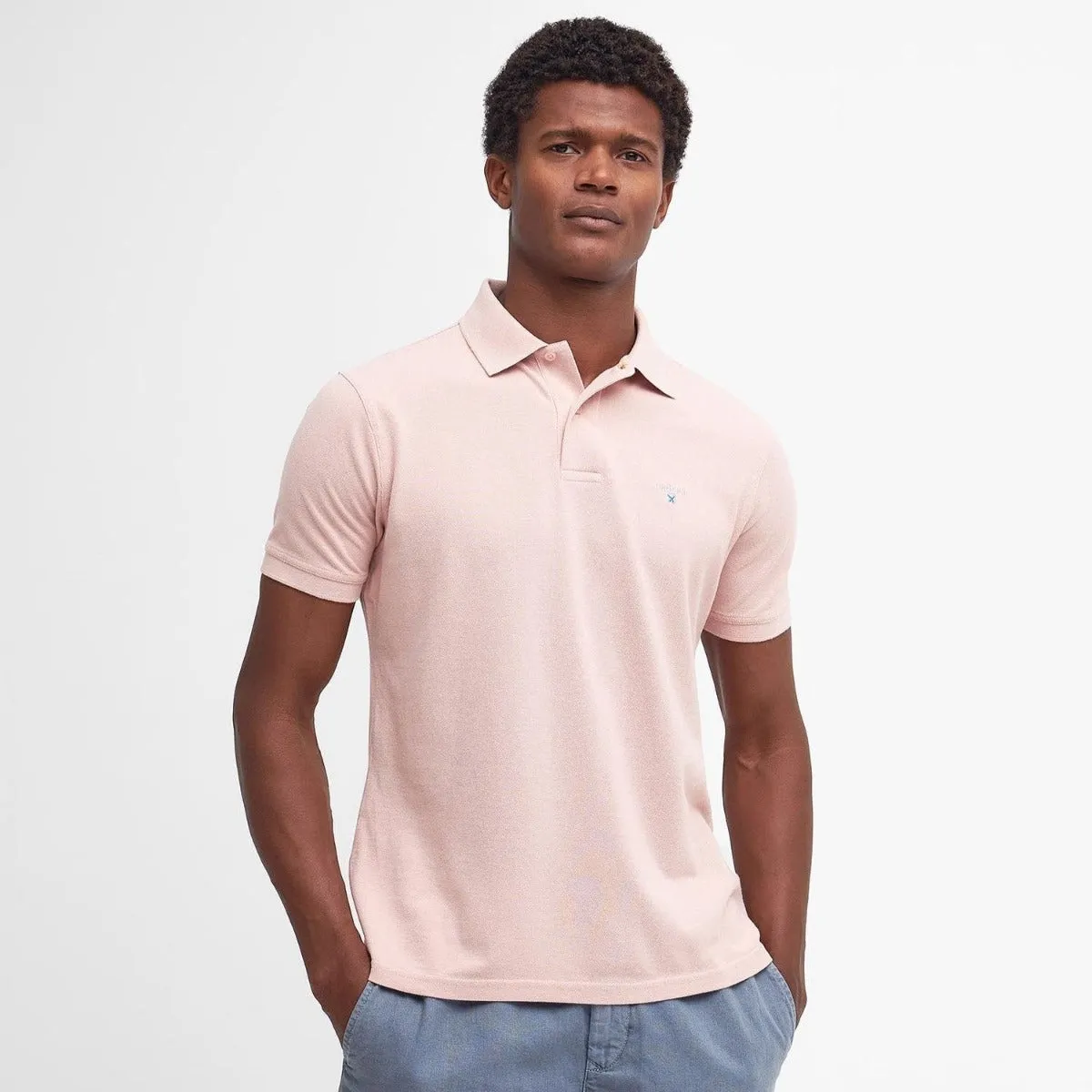 Barbour Men's Pink Mist Sports Polo