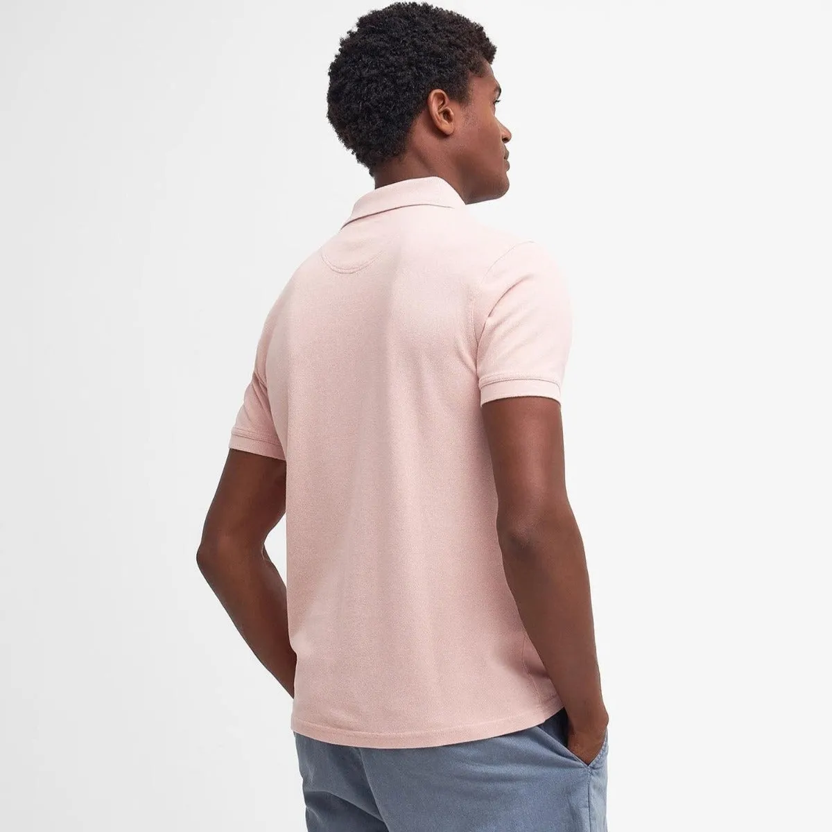 Barbour Men's Pink Mist Sports Polo