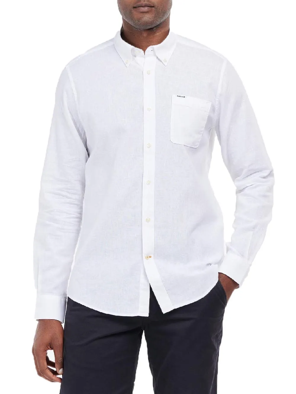 Barbour Msh5090 Nelson Men's Tailored Shirt - White