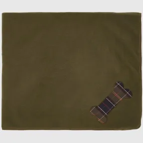 Barbour Olive Dog Travel Fleece Blanket