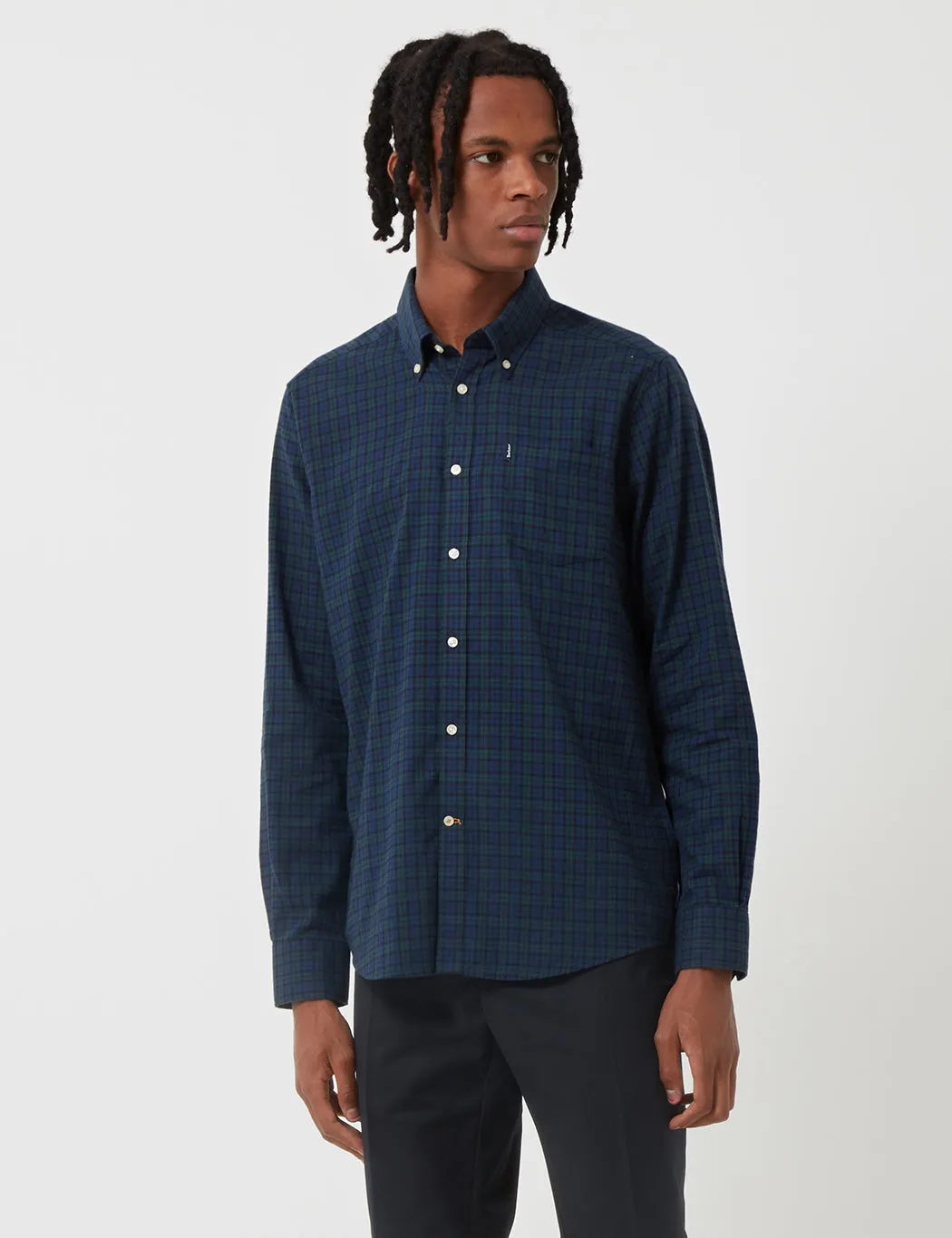 Barbour Stapleton Dalton Check Shirt - Navy Blue - Best Price & Reviews