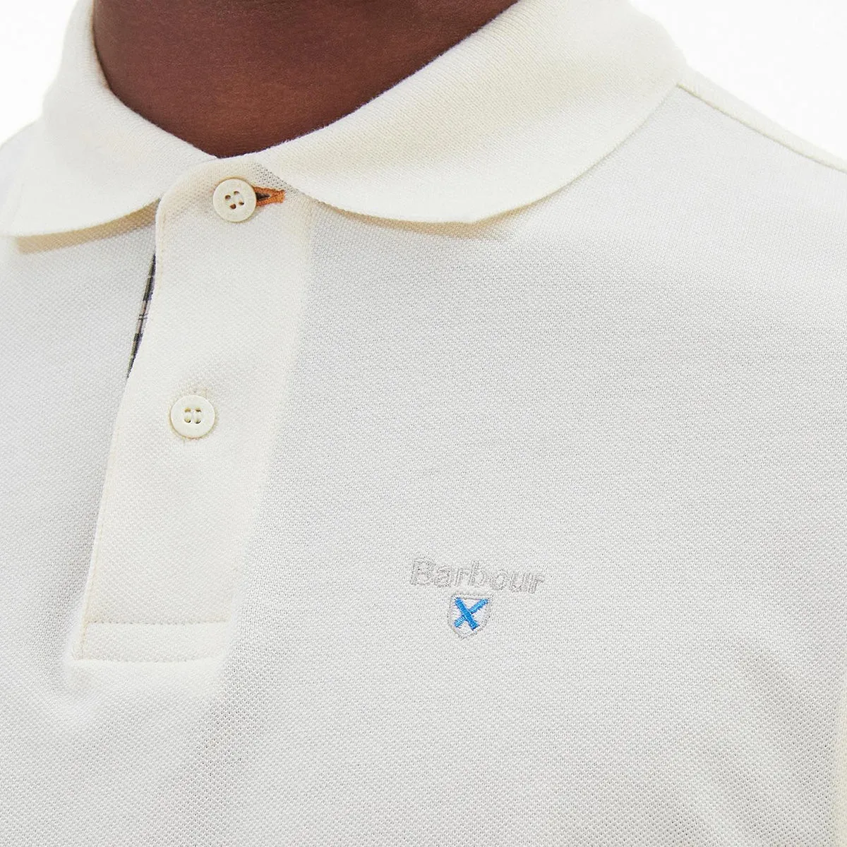 Barbour - Whisper White Cotton Polo Shirt