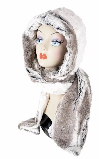 Birch Faux Fur Hoody Scarf