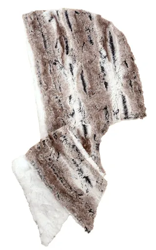 Birch Faux Fur Hoody Scarf