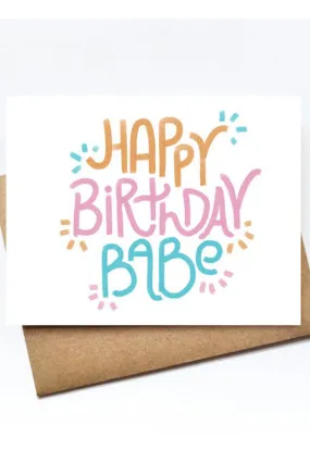 Birthday Card for Babe