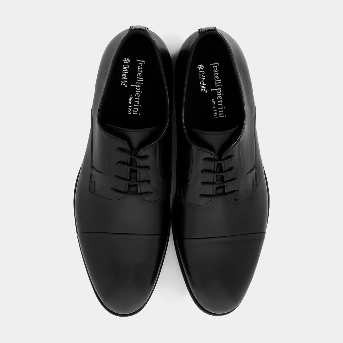 Black lace-up shoes E24U-02