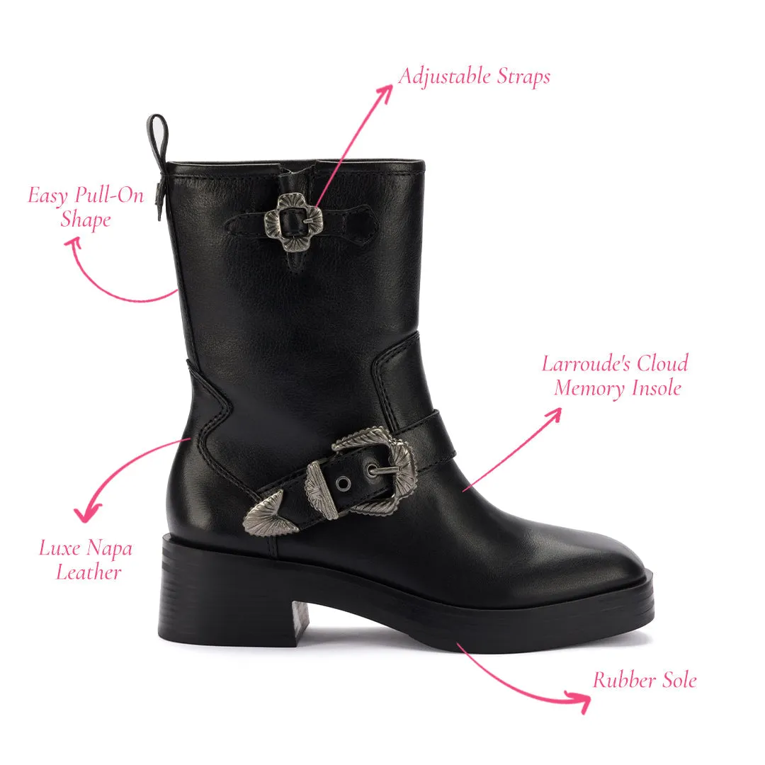 Black Leather Hardy Boot