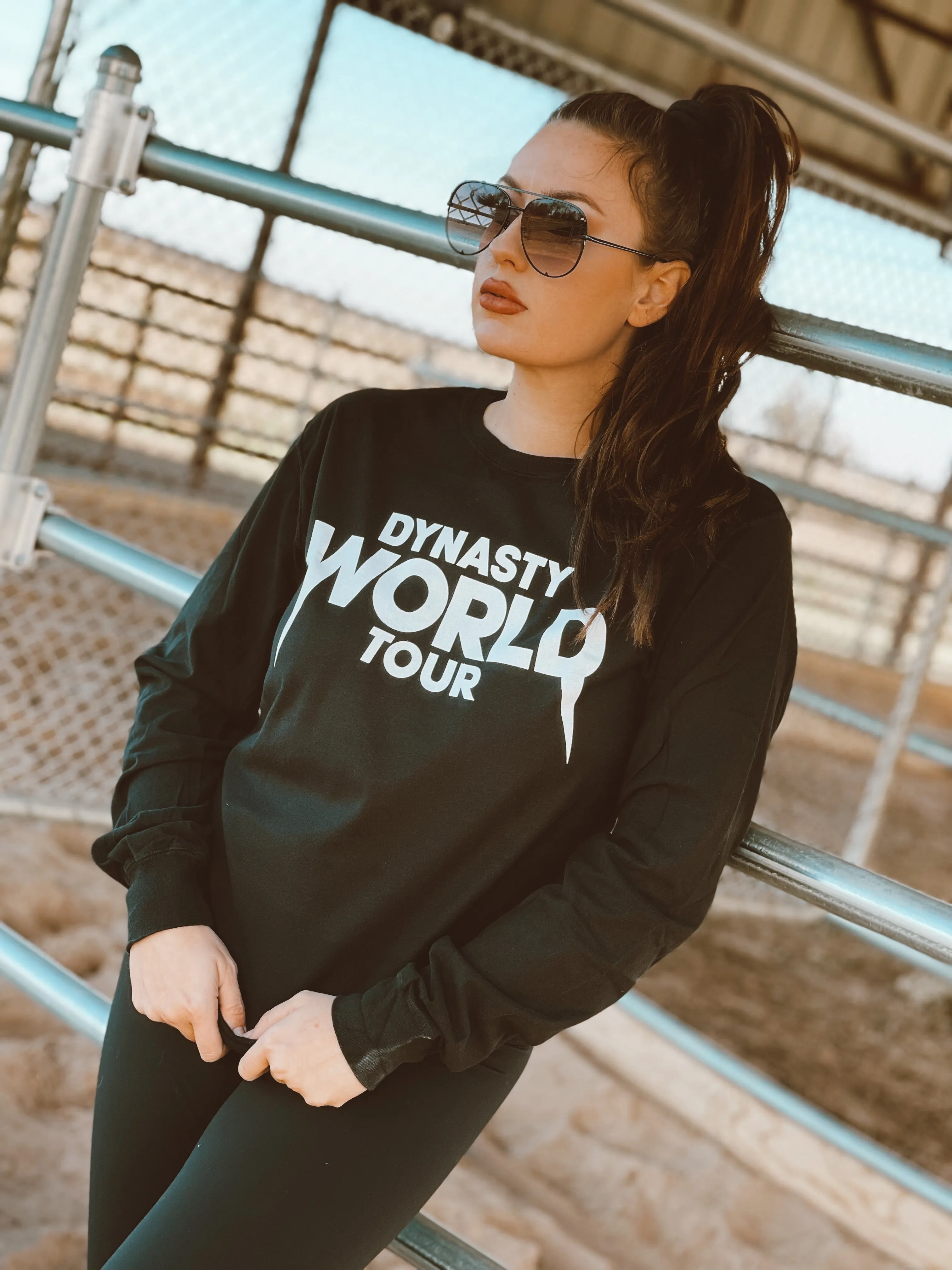 Black Longsleeve Tee for Dynasty World Tour