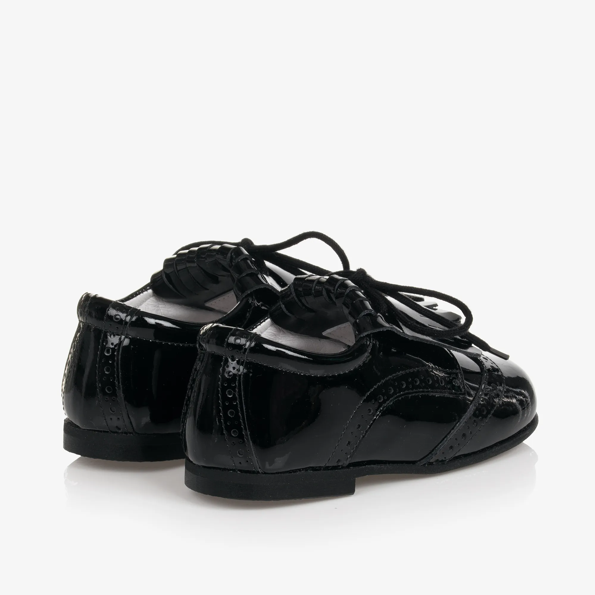 Black Patent Leather Brogues