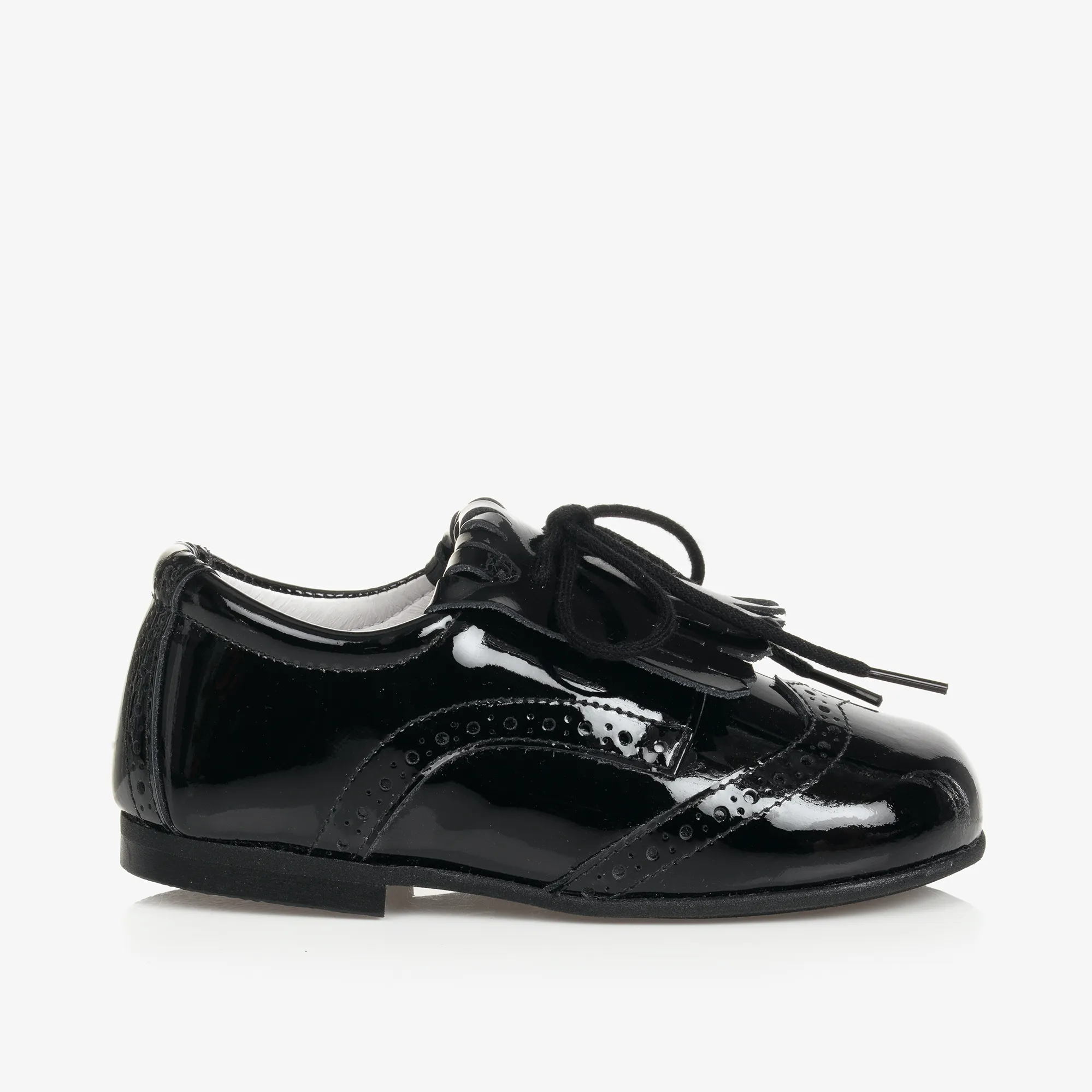 Black Patent Leather Brogues