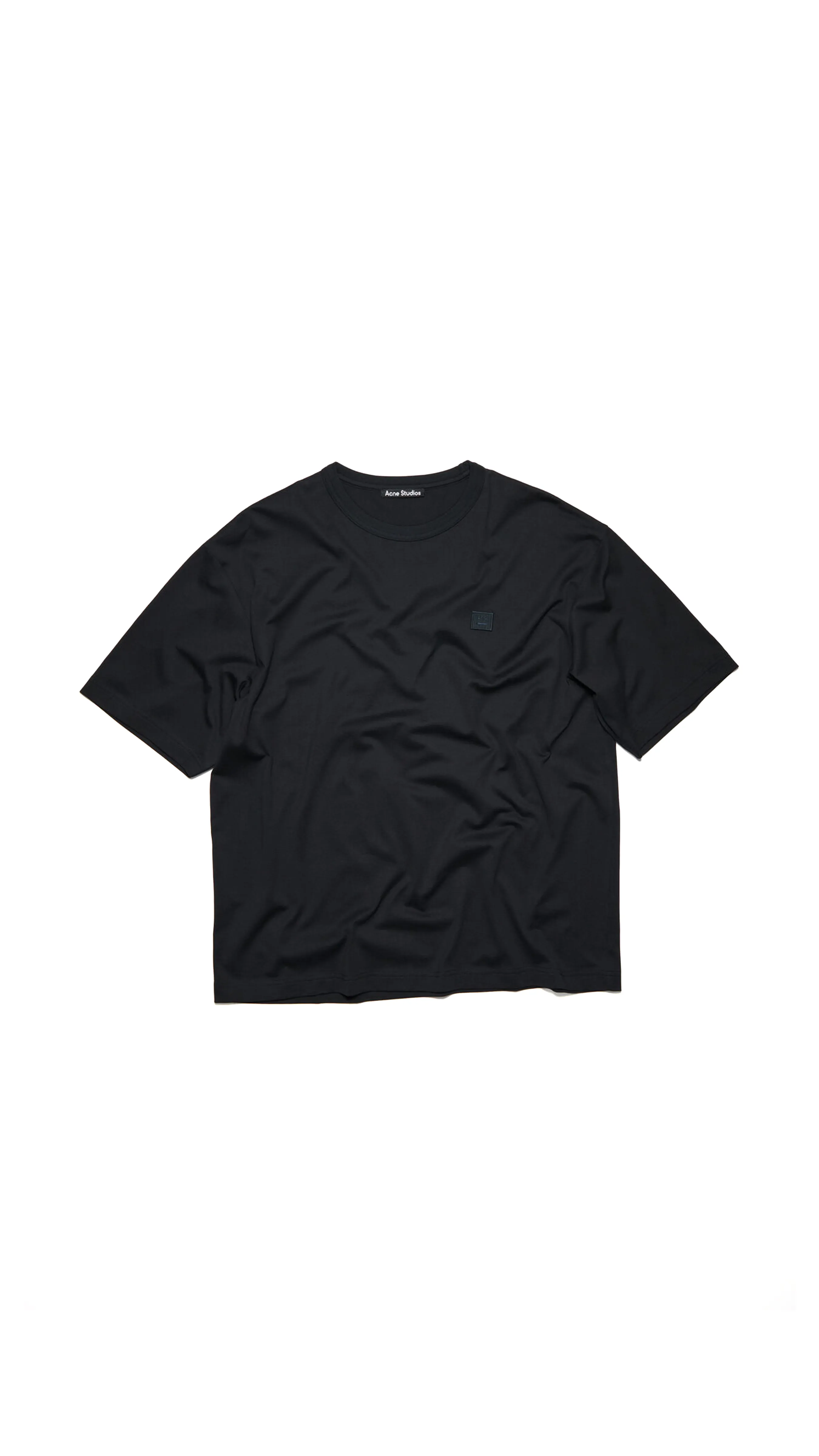 Black Relaxed Fit Crewneck T-shirt