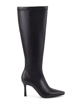 Black Stretch Divine Knee High Stretch Boots