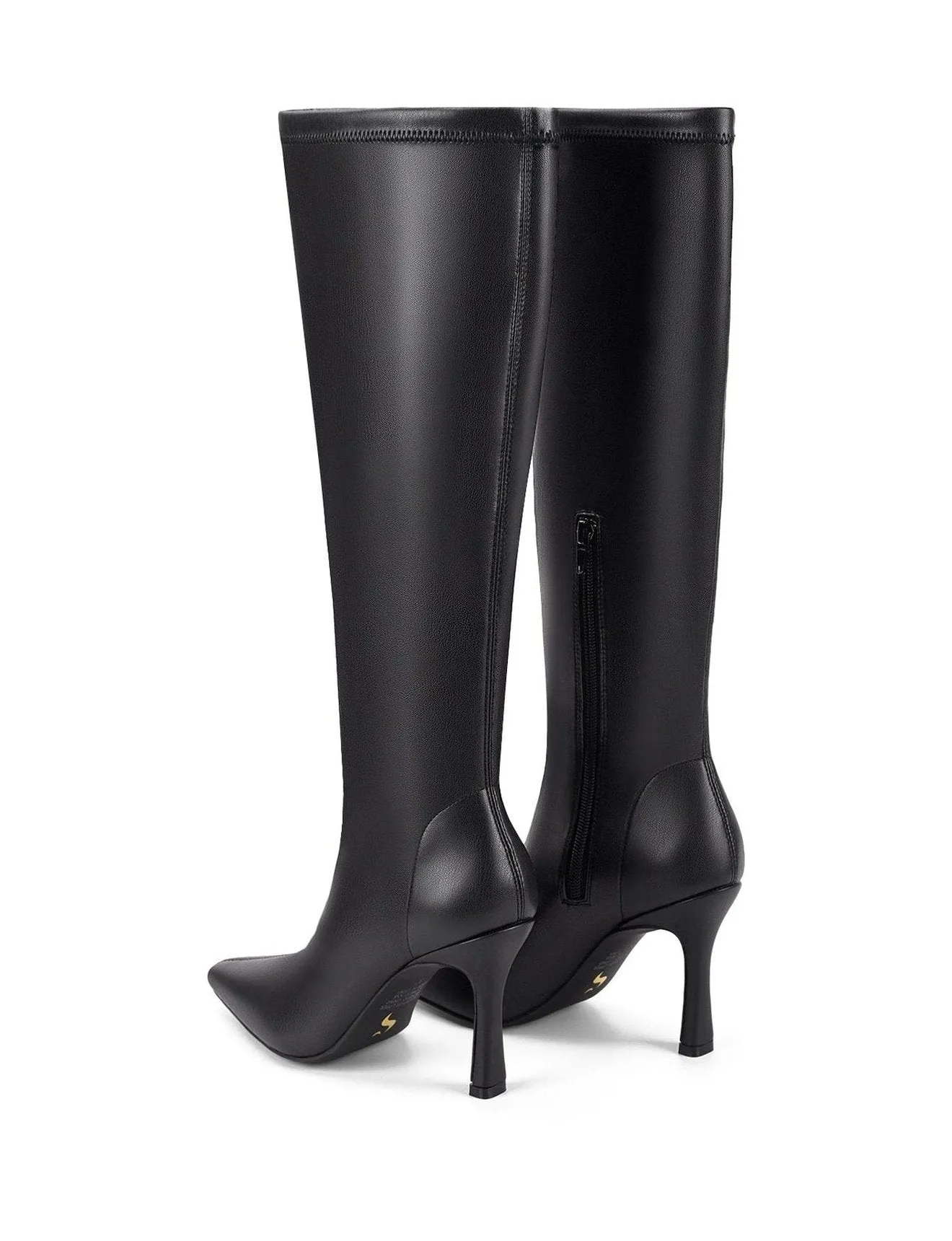 Black Stretch Divine Knee High Stretch Boots