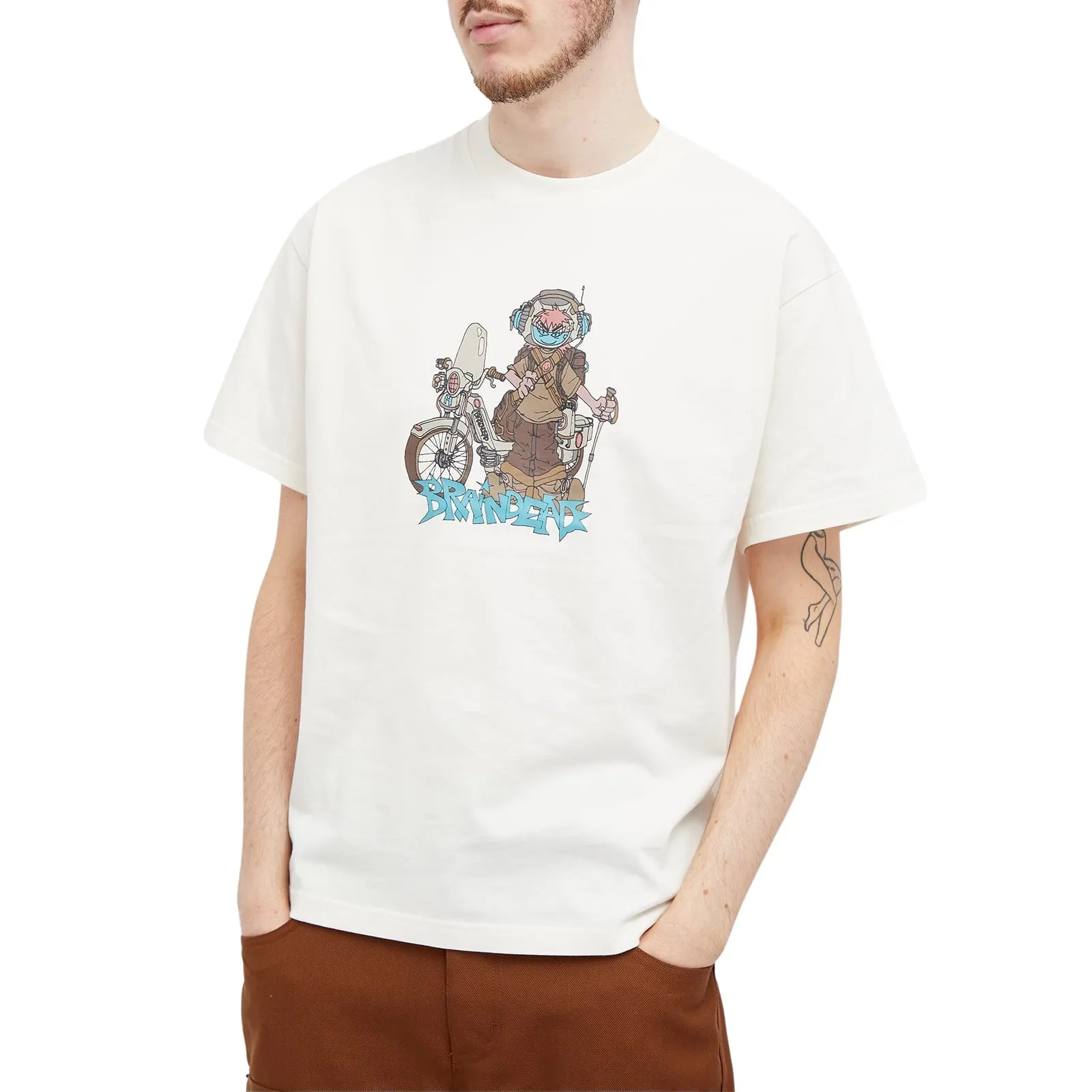 BRAIN DEAD  |Crew Neck Unisex Street Style Cotton Short Sleeves Logo