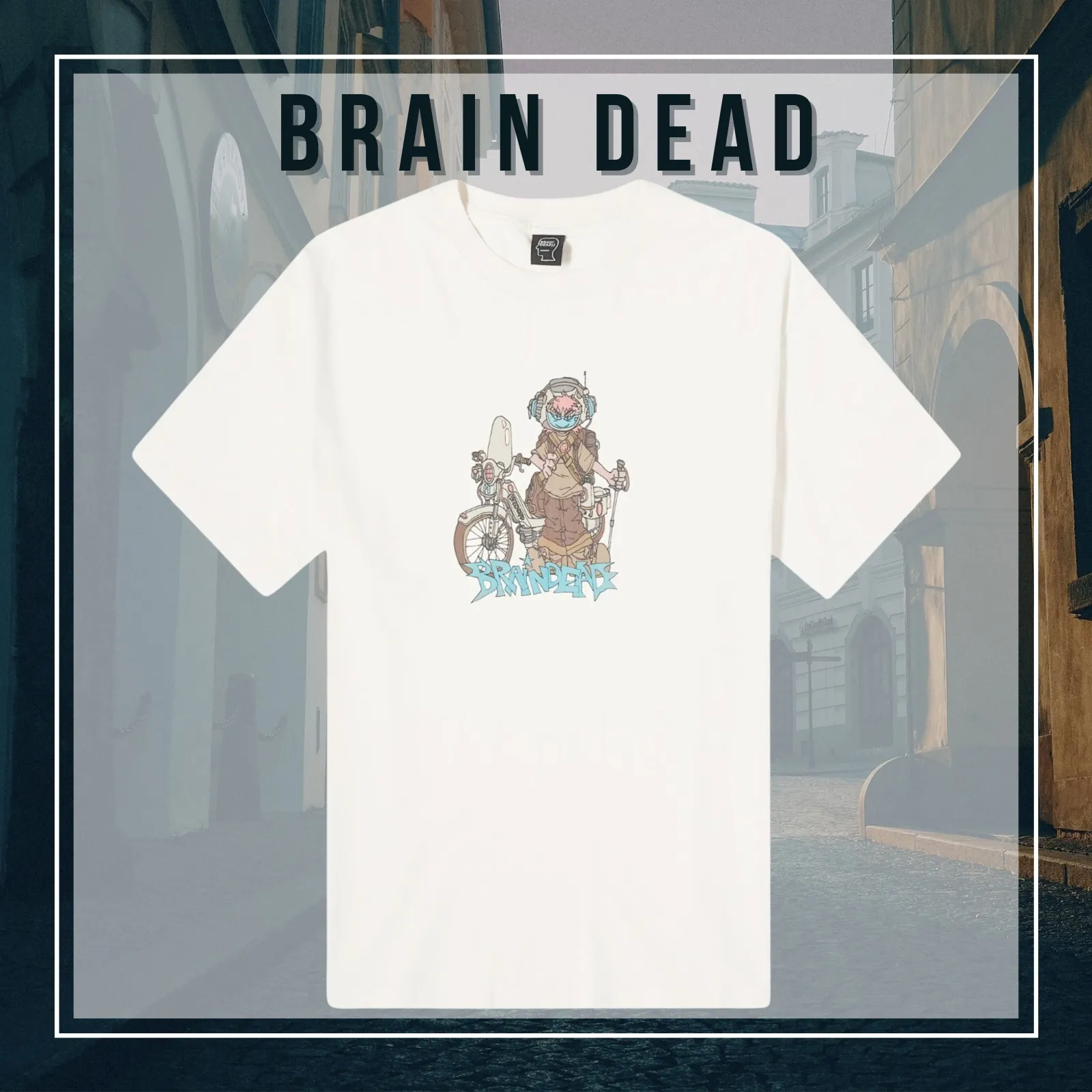 BRAIN DEAD  |Crew Neck Unisex Street Style Cotton Short Sleeves Logo