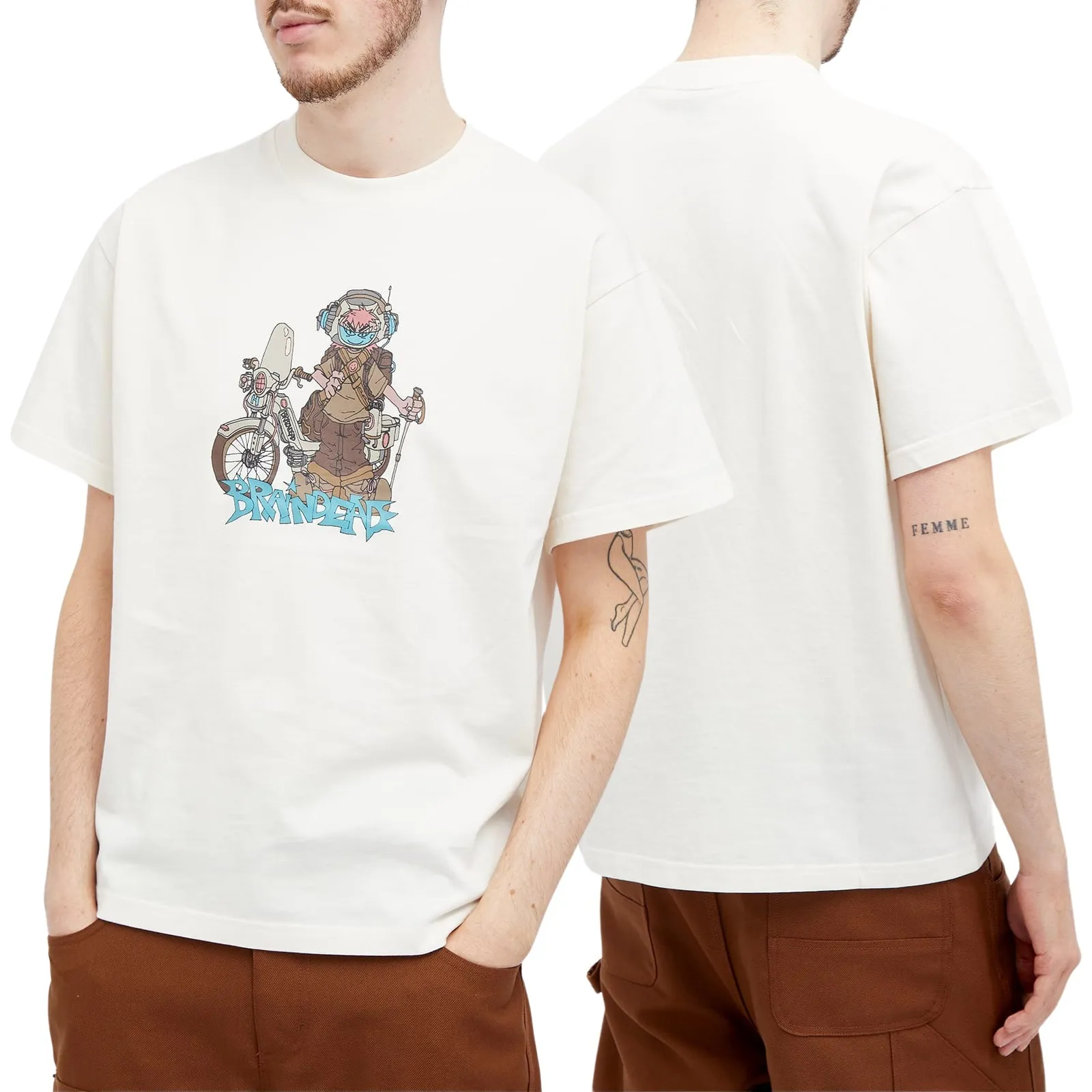 BRAIN DEAD  |Crew Neck Unisex Street Style Cotton Short Sleeves Logo