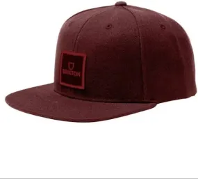 Brixton Alpha Square MP Snapback- Burnt Henna