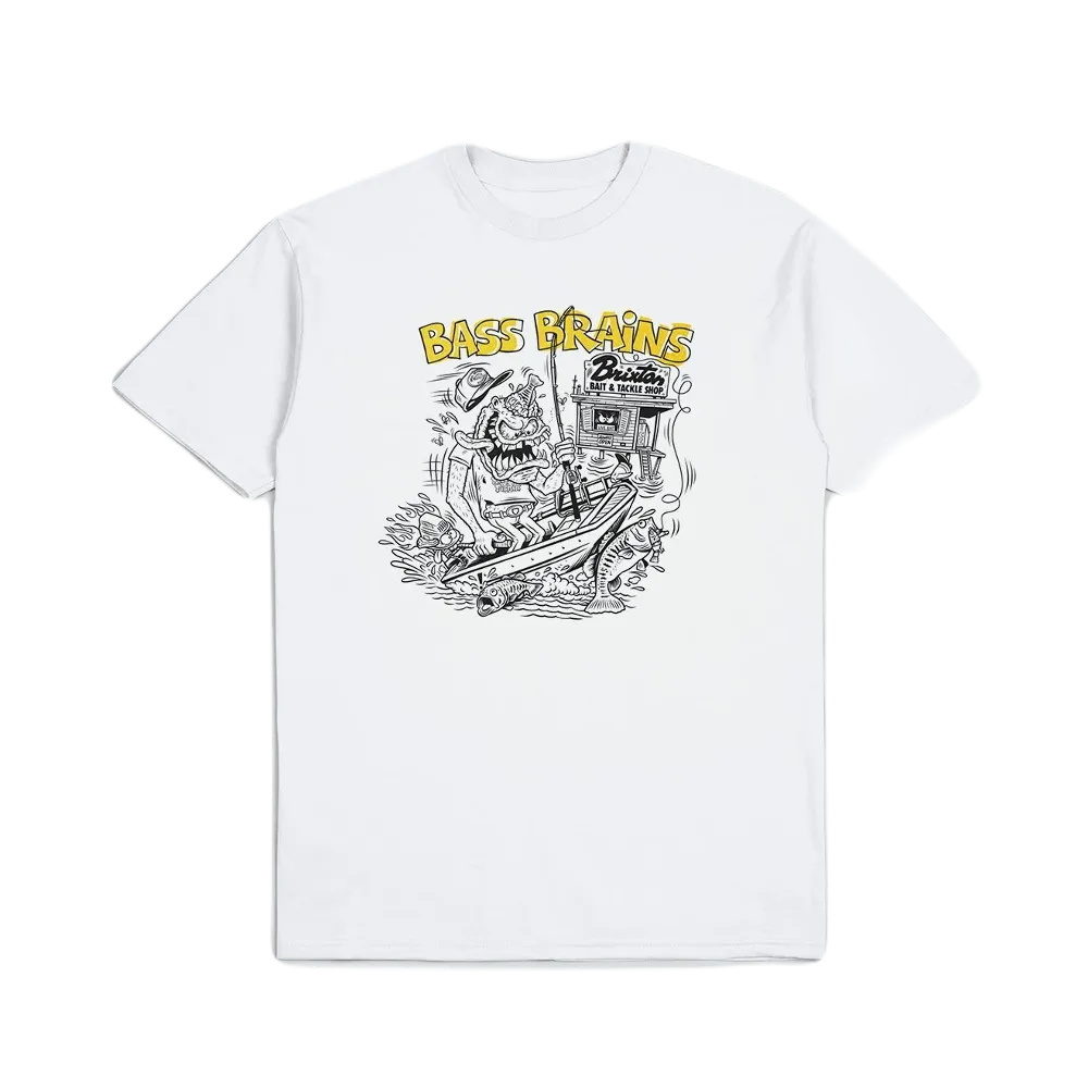 Brixton Bass Brains Monster T-Shirt White