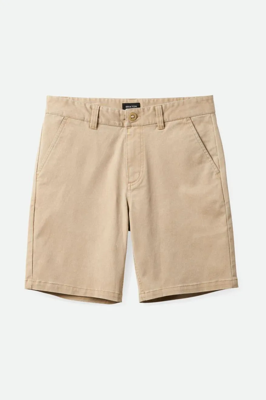 BRIXTON CHOICE CHINO SHORT SAND VINTAGE WASH