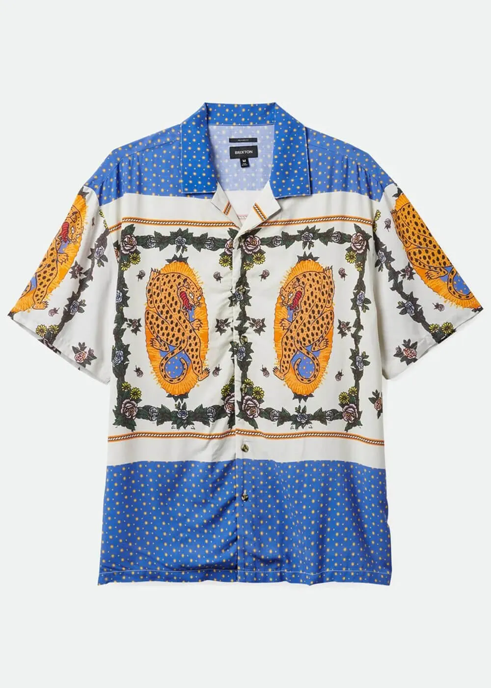 Brixton Mens Bunker Reserva Fiesta Mexico City Jaguar Shirt