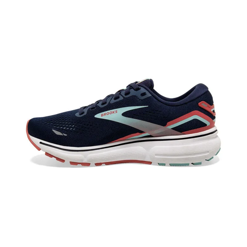 Brooks Ghost 15 (B Width) - Black/Orange/Raspberry (Womens)