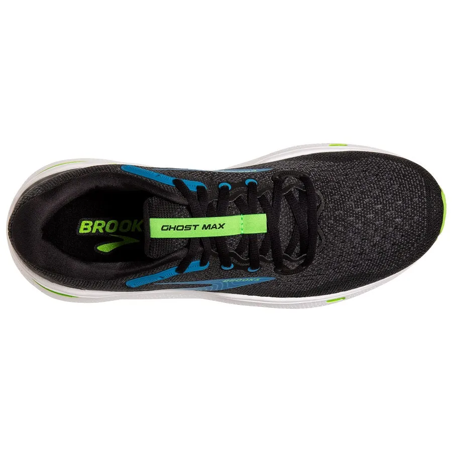 Brooks Ghost Max Negro Azul Verde