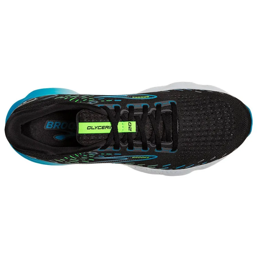 Brooks Glycerin 20 Negro Azul Verde