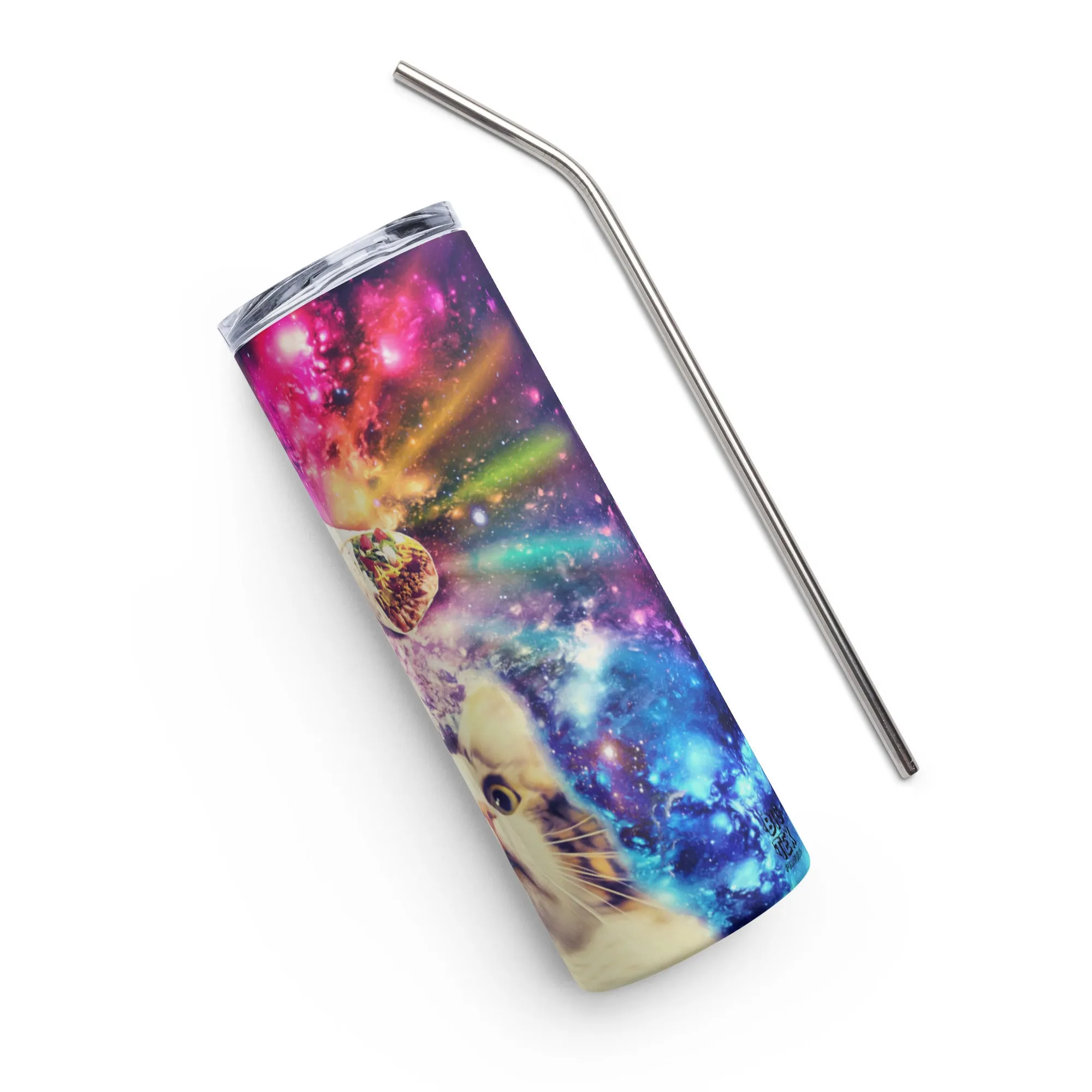 Burrito Cat 20 oz Stainless Steel Tumbler - Buy Now