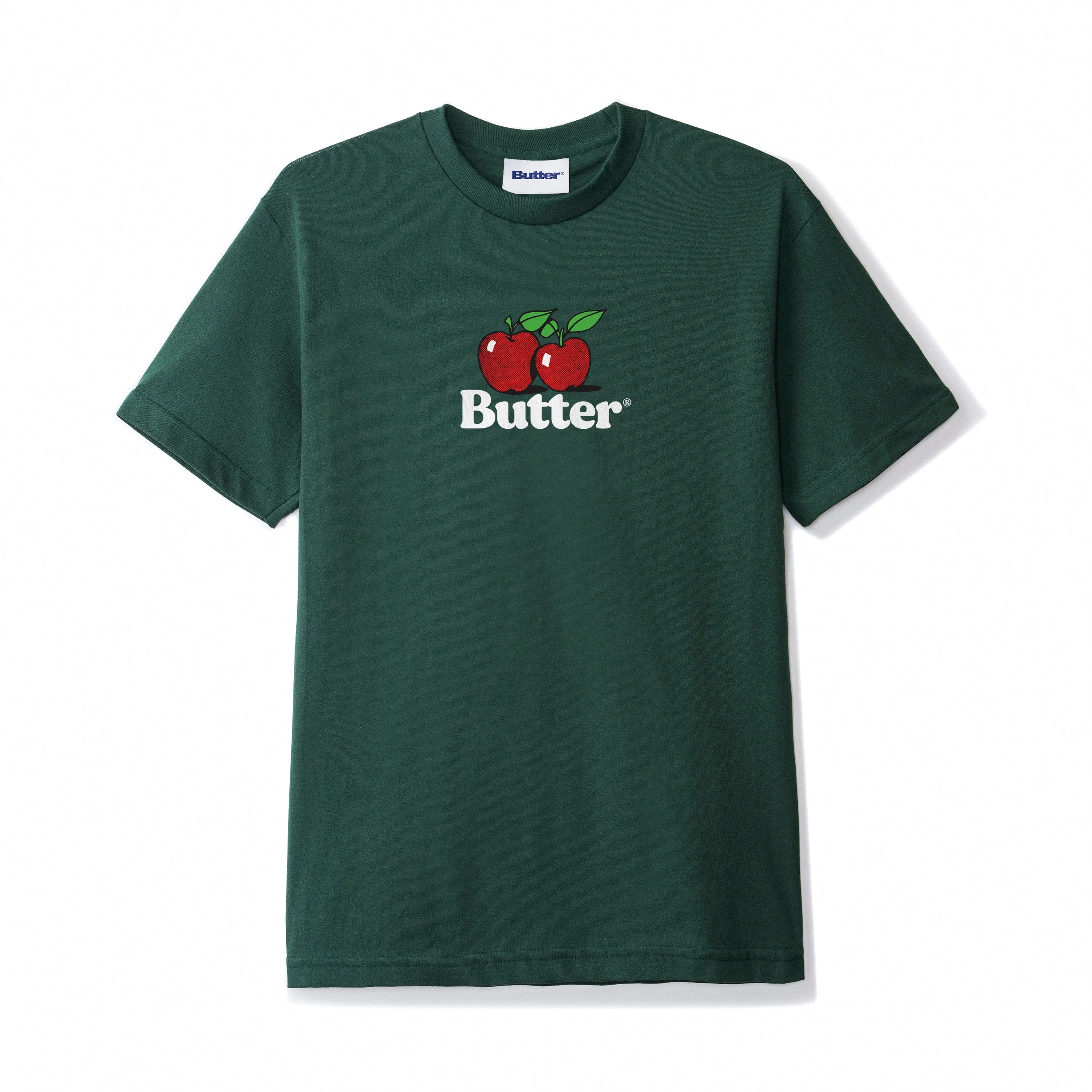 Butter Goods Apples Logo Tee Dark Forest